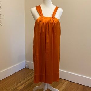 Gorgeous Banana Republic orange silk shift dress